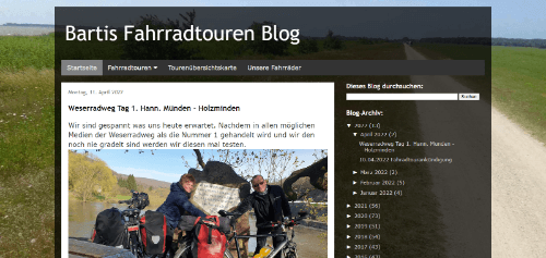 fahrrad.de Blogwahl 2022 - Radreise & Bikepacking: Blog fahrrad-touren-blog.blogspot.com