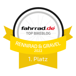 Gewinnerbadge Fahrrad.de Blogwahl Rennrad & Gravel Platz 1